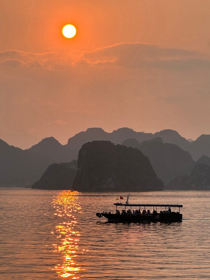 Kay Woollam – Sunset over Halong Bay – 3rd